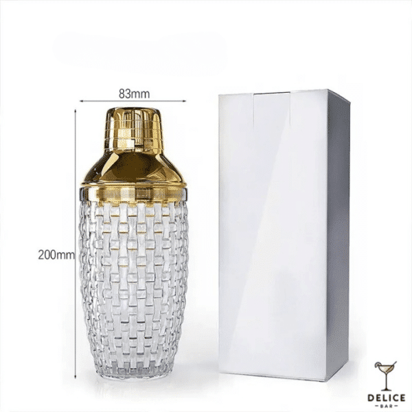Shaker cocktail en verre – Image 2