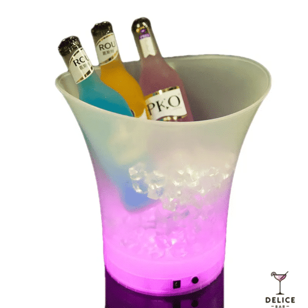 Seau à champagne lumineux