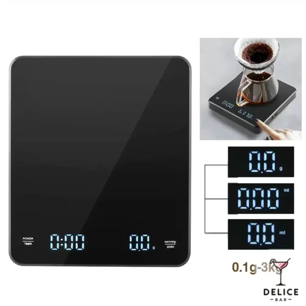 Balance chronomètre café
