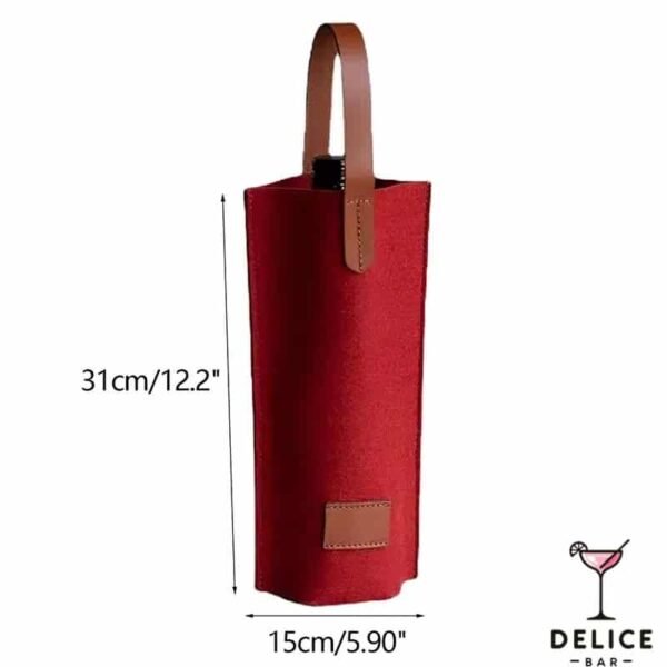Sac à bouteille de vin en tissus – Image 6