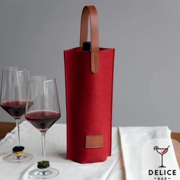 Sac à bouteille de vin en tissus – Image 2