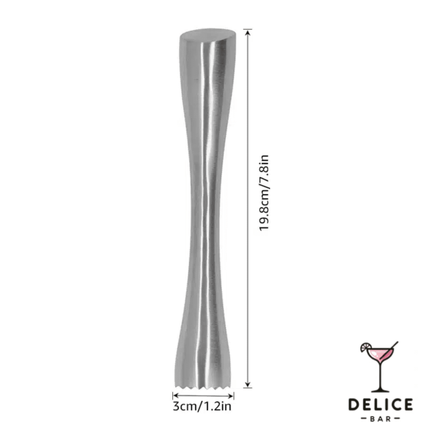 Pilon en acier inoxydable argenté pour cocktail – Image 4