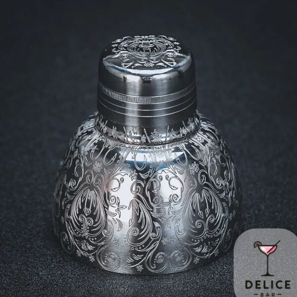 Shaker vintage à motifs argentés – Image 4