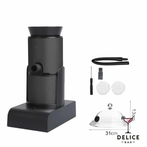 Infuseur fumée pour cocktail avec cloche – Image 2