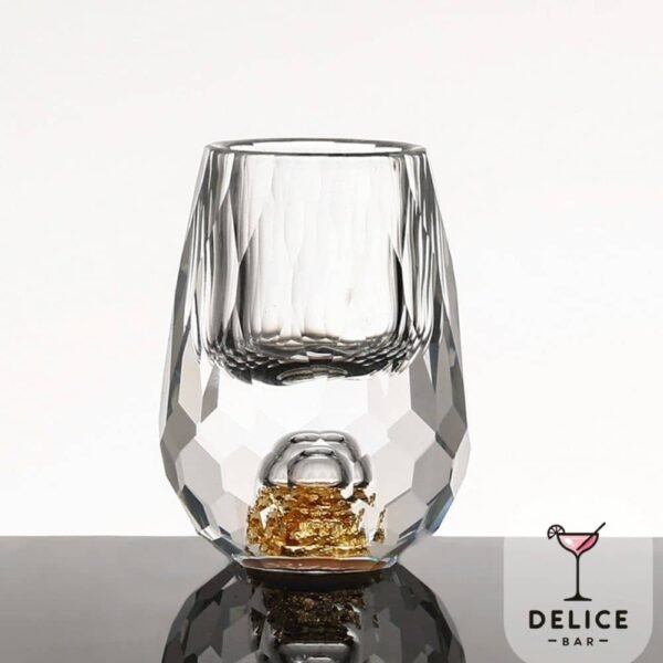 Verre à shot - feuille d'or x6 – Image 2