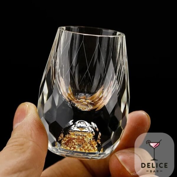 Verre à shot - feuille d'or x6 – Image 5