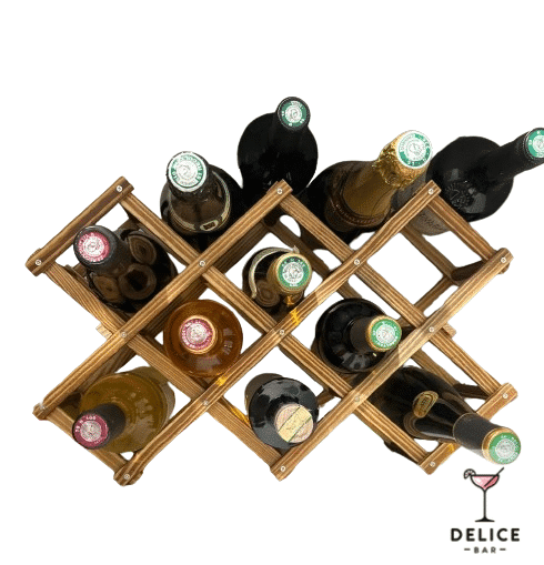 Porte bouteille de vin en bois