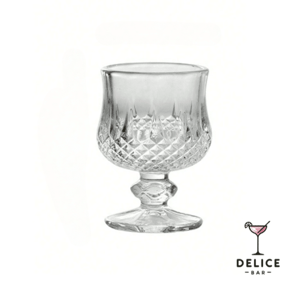 Verre à liqueur motifs texturés