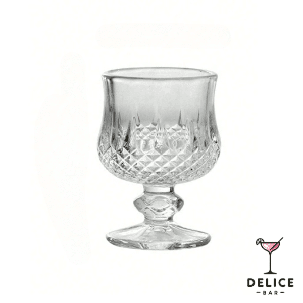 Verre à liqueur motifs texturés