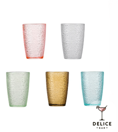 Verres acrylique multicouleur