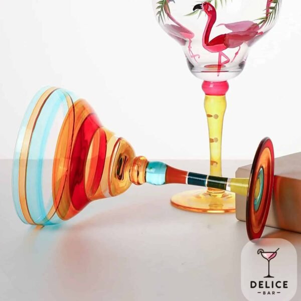 Verres à cocktail art colorés – Image 3