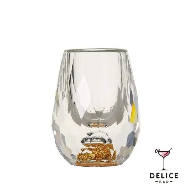 Verre à shot - feuille d'or