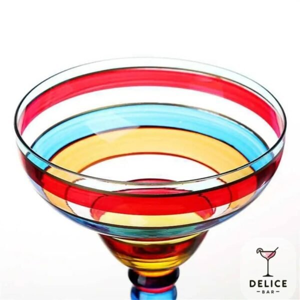 Verres à cocktail art colorés – Image 4