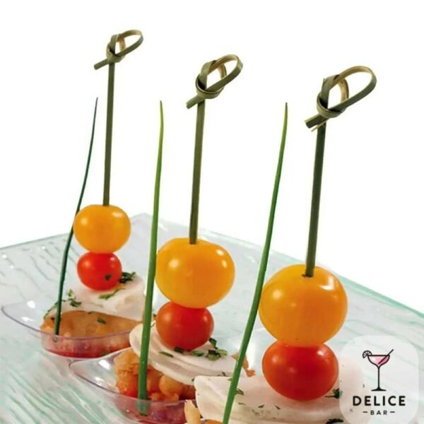 Pique a cocktail en bambou x100 – Image 7