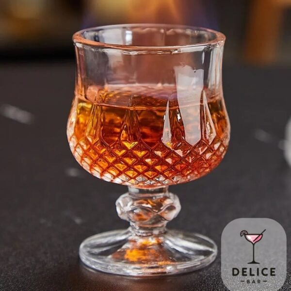 Verre à liqueur motifs texturés – Image 3
