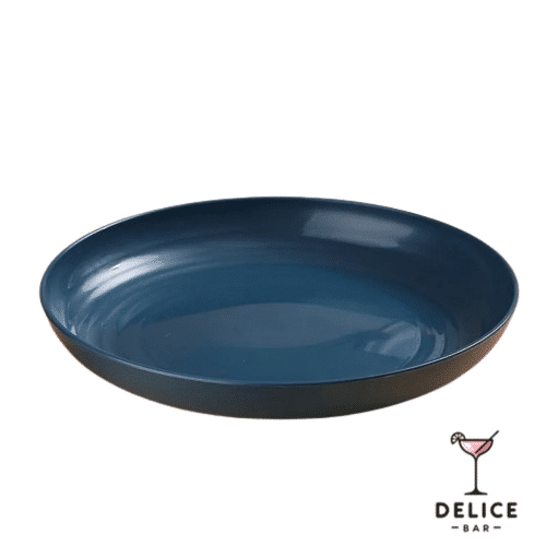 Assiette creuse bleu x4