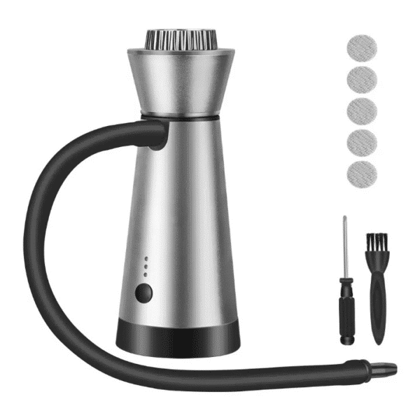 Fumoir electrique 3 vitesses a cocktail - gris