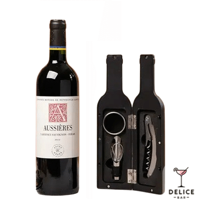Coffret ouvre bouteille vin - 3 pièces