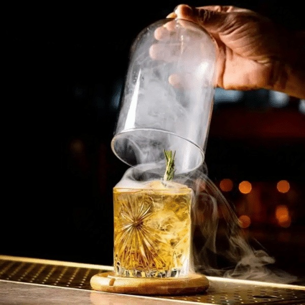 Mini cloche en verre avec socle en bois – Image 2