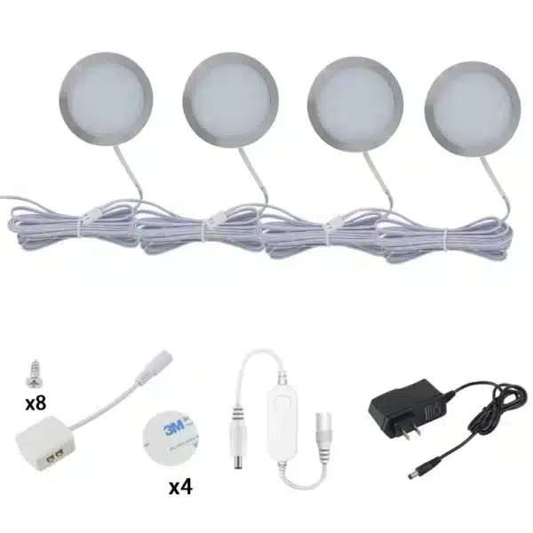 Eclairage comptoir encastrable 4 LEDS 2