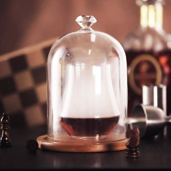 Mini cloche en verre avec socle en bois – Image 5