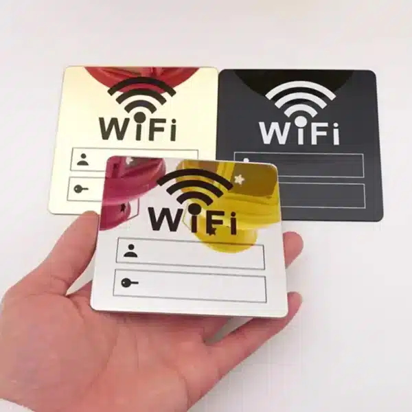 Panneau autocollant mural bar - wifi 2