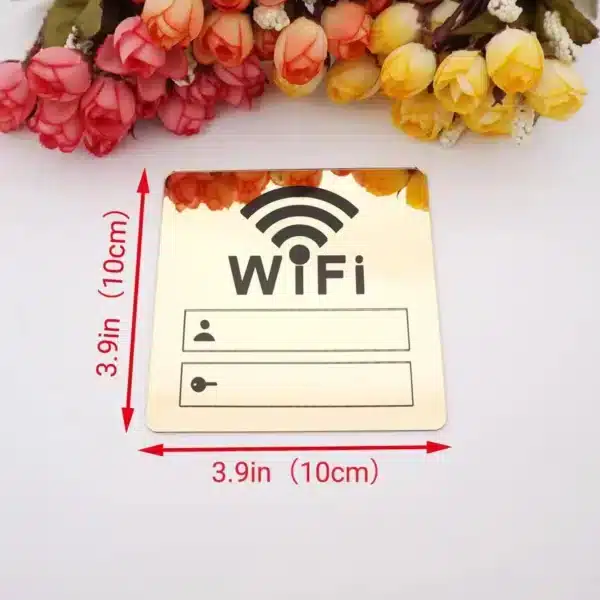 Panneau autocollant mural bar - wifi 5