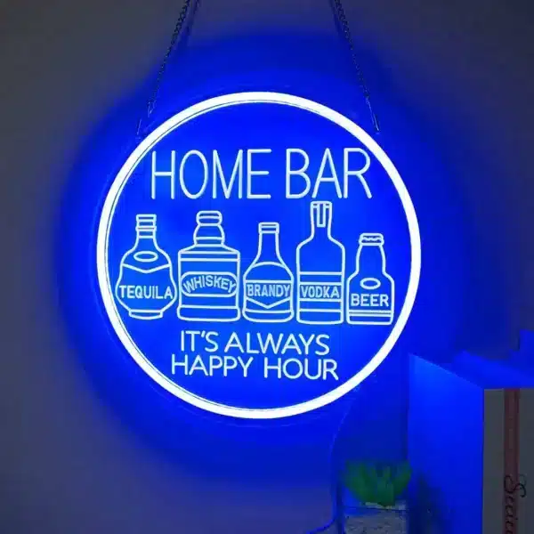 Néon rond Spiritueux – Happy Hour 4