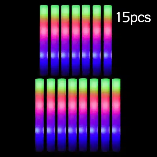 Batons lumineux mousse tap tap - 15 pièces 7