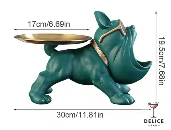Déco bar bulldog pour tips, bonbons et petits accessoires – Image 3