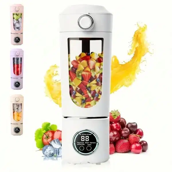 Blender portable sans fil avec écran LED - blanc 1