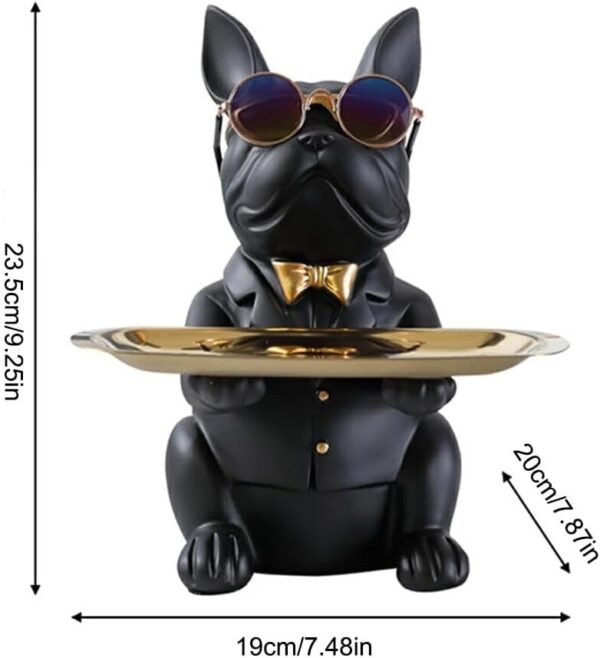 Déco bar bulldog assis en service - pour tips et douceurs – Image 3