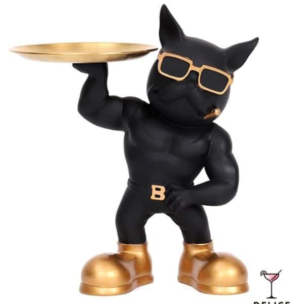 Déco bar bulldog musclé - pour tips et douceurs