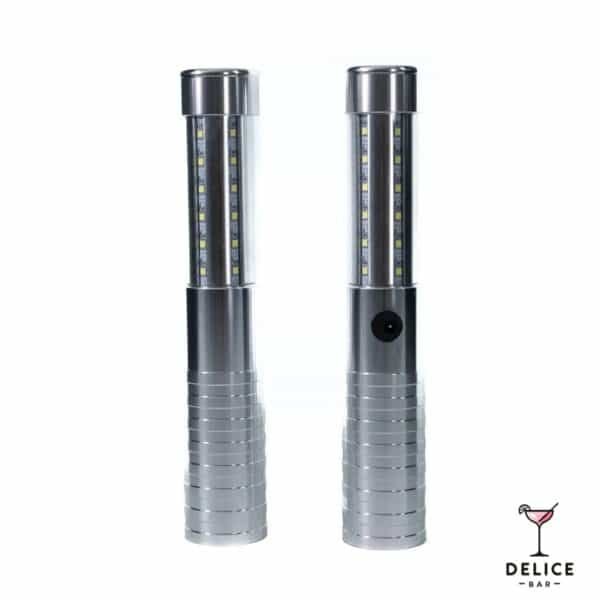 Bâton Led bouteille 23 cm argent - Lumière blanche – Image 3