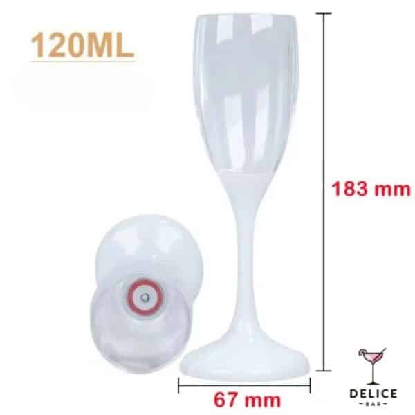 Verres lumineux à champagne LED x6 – Image 6