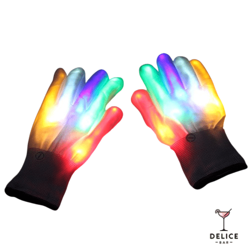 Gants lumineux LED
