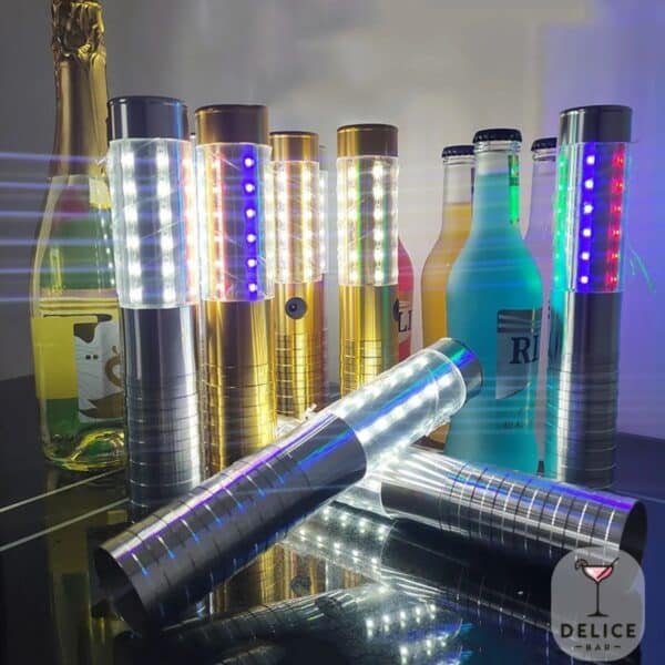 Bâton Led bouteille 23 cm Or - Lumière Blanche – Image 5