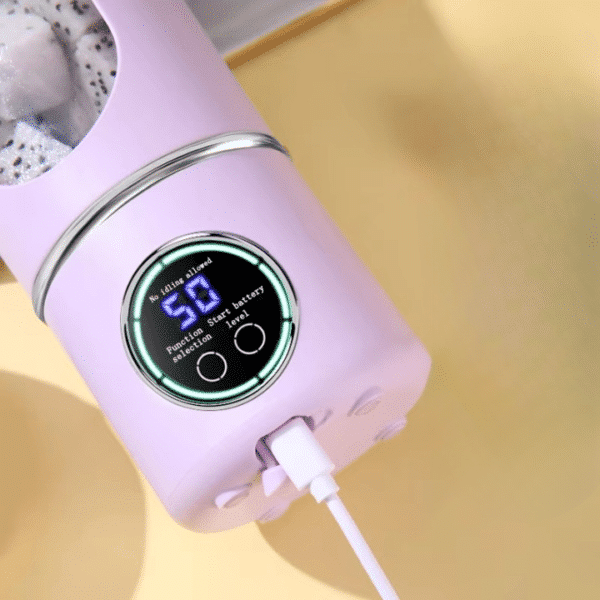Blender portable sans fil avec écran LED - beige – Image 2