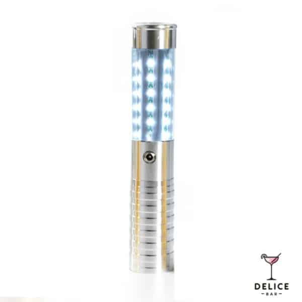 Bâton Led bouteille 23 cm argent - Lumière blanche