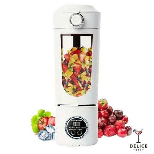 Blender portable sans fil avec écran LED - blanc