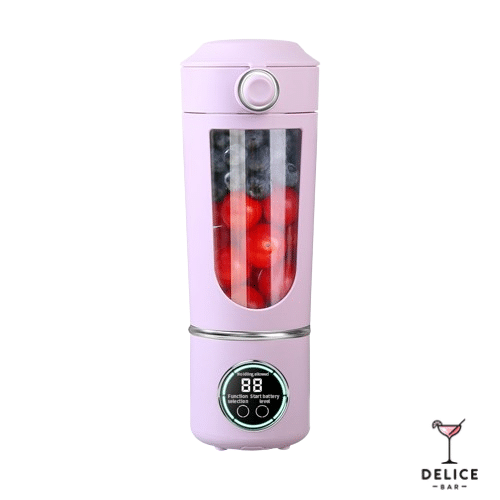 Blender portable sans fil avec écran LED - violet