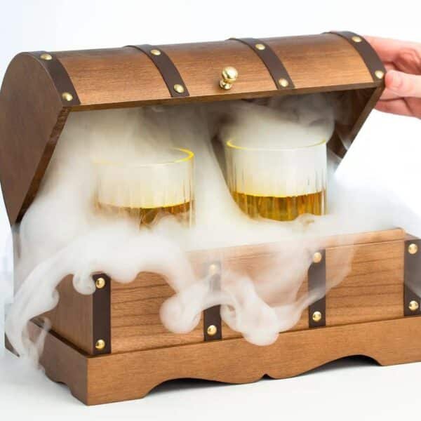 Coffre à fumée pour cocktails - décoration bar à thème